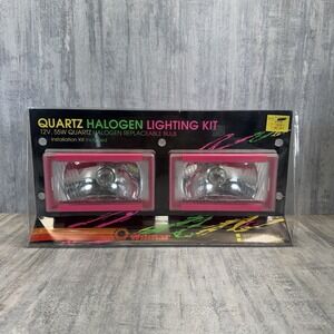 Vintage Pink Clear 12v 55 Watt 1990's Quartz Halogen Light Kit Wilmar Kit